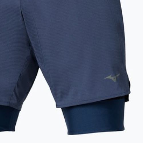Шорти для бігу чоловічі Mizuno Trail Multipocket 2in1 estate blue