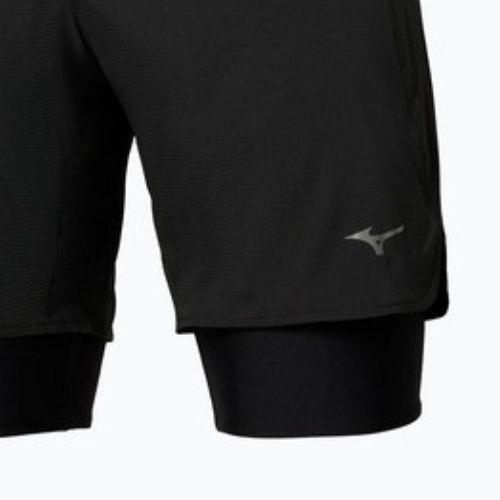 Шорти для бігу чоловічі Mizuno Trail Multipocket 2in1 black
