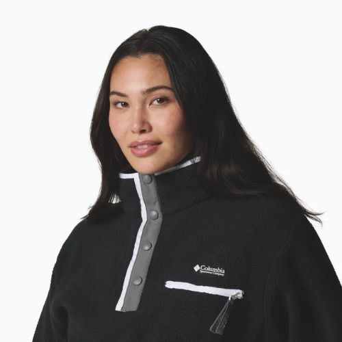 Кофта флісова жіноча Columbia Helvetia II Cropped Half Snap Fleece black