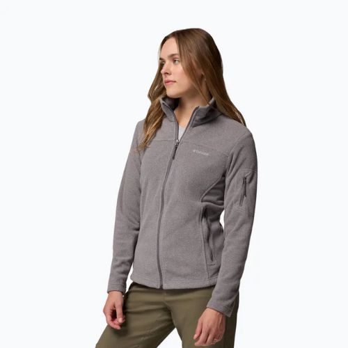 Жіноча флісова кофта Columbia Fast Trek II city grey heather/city grey