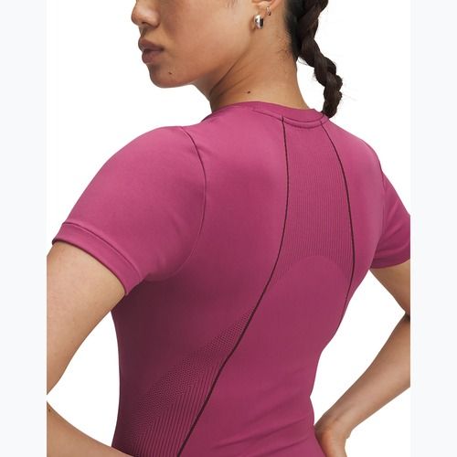 Футболка для тренувань жіноча Under Armour Vanish Seamless fuchsia dusk/dark maroon/dark maroon