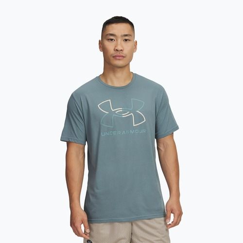 Футболка для тренувань чоловіча Under Armour GL Foundation Update jasper blue/khaki base/serpentine