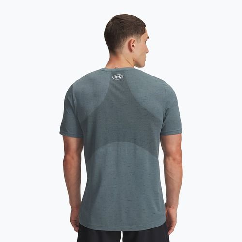 Футболка для тренувань чоловіча Under Armour Vanish Seamless jasper blue/white