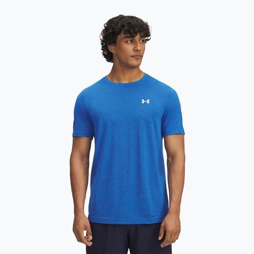 Футболка для тренувань чоловіча Under Armour Vanish Seamless blue atlantis/white