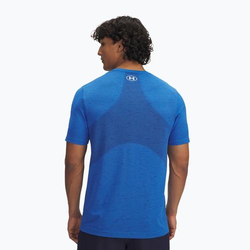 Футболка для тренувань чоловіча Under Armour Vanish Seamless blue atlantis/white