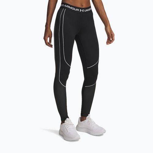 Легінси для тренувань жіночі Under Armour ColdGear Textured black/white/white