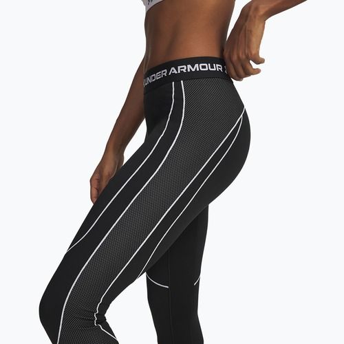 Легінси для тренувань жіночі Under Armour ColdGear Textured black/white/white
