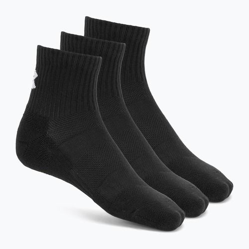 Шкарпетки Under Armour Training Cotton Quarter 3 пари black/black/white