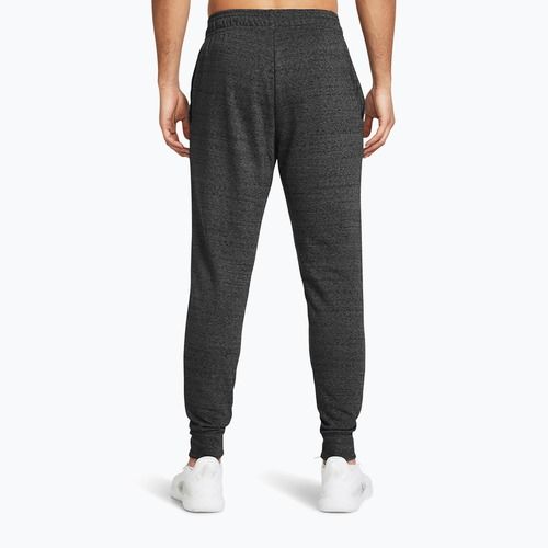 Штани чоловічі Under Armour Rival Terry Jogger castlerock light heather/onyx white