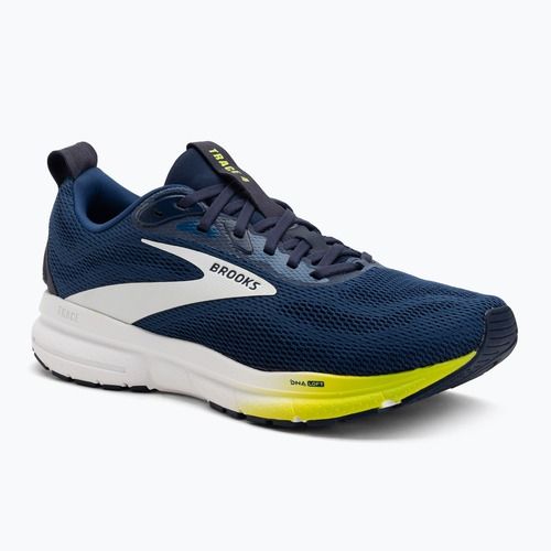 Кросівки для бігу чоловічі Brooks Trace 4 navy/peacoat/acid lime