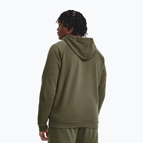 Кофта чоловіча Under Armour Rival Fleece FZ Hoodie marine dd green/white
