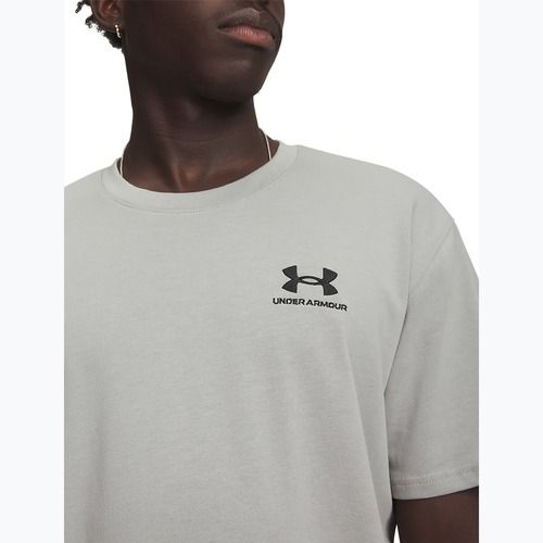 Футболка чоловіча Under Armour Logo Emb Heavyweight titanium/black