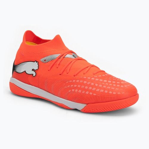 Кросівки футбольні PUMA Future 9 Match IT glowing red/puma white/puma black/puma silver