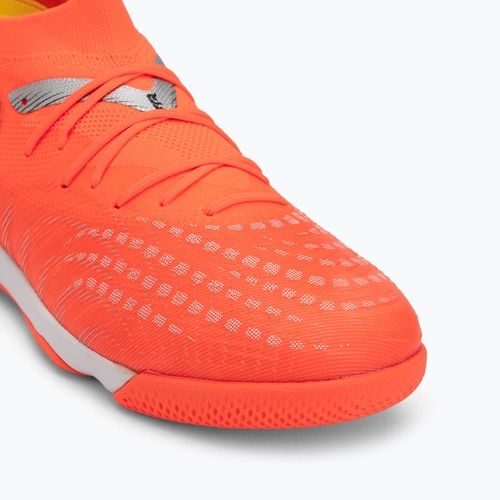 Кросівки футбольні PUMA Future 9 Match IT glowing red/puma white/puma black/puma silver