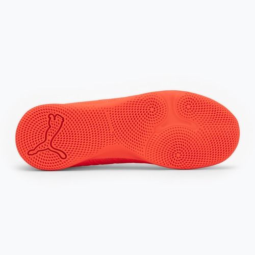 Кросівки футбольні дитячі PUMA Future 9 Play IT Jr glowing red/puma white/puma black/puma silver