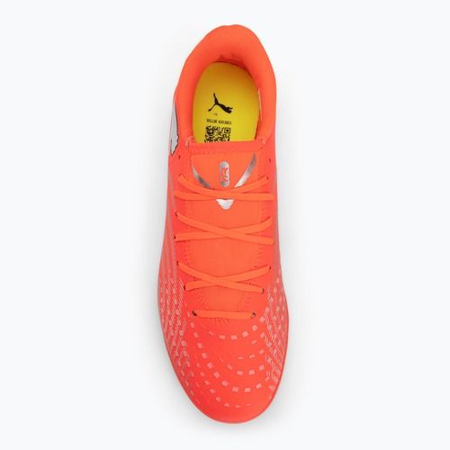 Кросівки футбольні PUMA Future 9 Play IT glowing red/puma white/puma black/puma silver