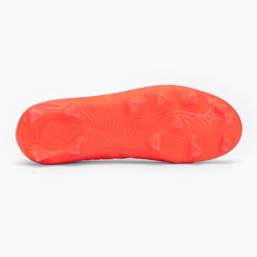 Кросівки футбольні дитячі PUMA Future 9 Play FG/AG Jr glowing red/puma white/puma black/puma silver