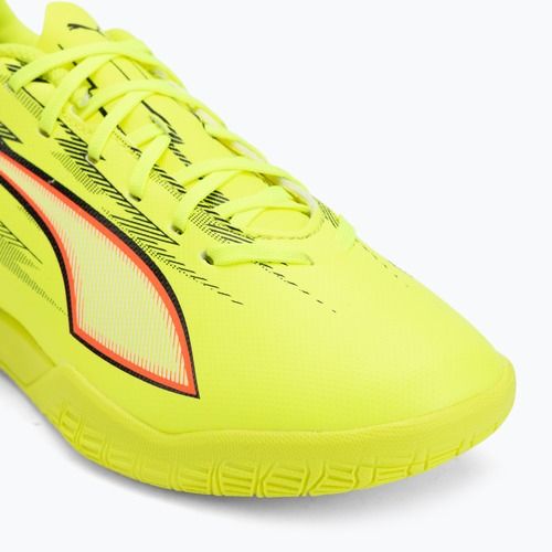 Кросівки футбольні дитячі PUMA Ultra 6 Play IT Jr yellow alert/puma black/glowing red/lime squeeze