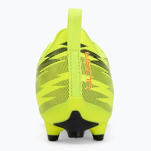 Кросівки футбольні дитячі PUMA Ultra 6 Play FG/AG Jr yellow alert/puma black/glowing red/lime squeeze