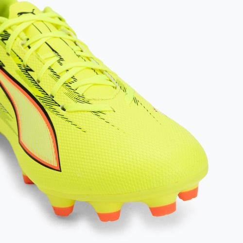 Кросівки футбольні PUMA Ultra 6 Play FG/AG yellow alert/puma black/glowing red/lime squeeze