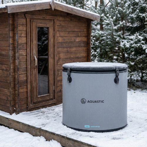 Басейн для моржування AQUASTIC BrrFree 382 л dropstitch сірий