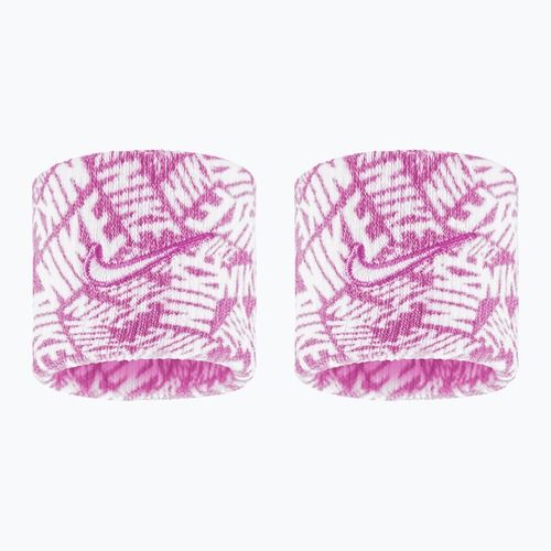 Напульсники Nike Dri-Fit Swoosh Classic Printed Wristbands 2 шт. playful pink/white/white