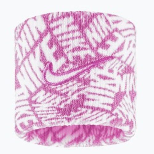 Напульсники Nike Dri-Fit Swoosh Classic Printed Wristbands 2 шт. playful pink/white/white