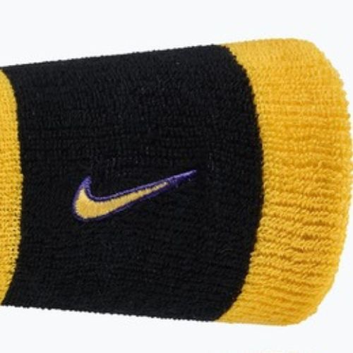 Напульсники Nike Swoosh Classic Doublewide Wristbands 2 шт black/court purple university gold