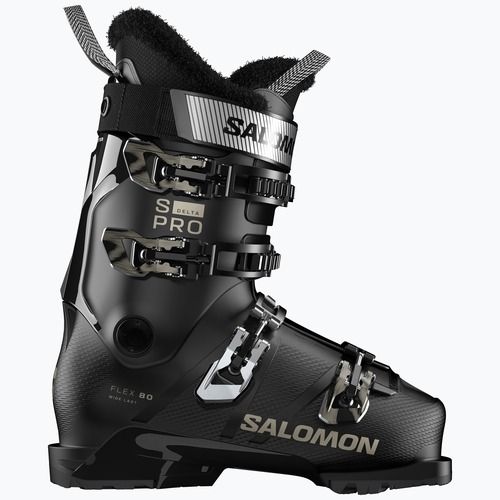 Черевики гірськолижні жіночі Salomon S/Pro Delta 80 W GW black/black/light bronze met
