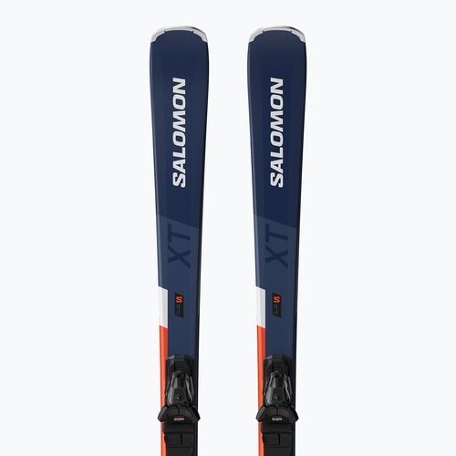 Лижі гірські Salomon S/Max 6 XT + Кріплення M10 GW silver/legion blue met/fiery coral