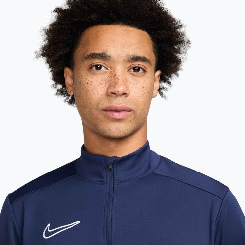 Лонгслів футбольний чоловічий Nike Academy Dri-Fit Drill Top midnight navy/midnight navy/white