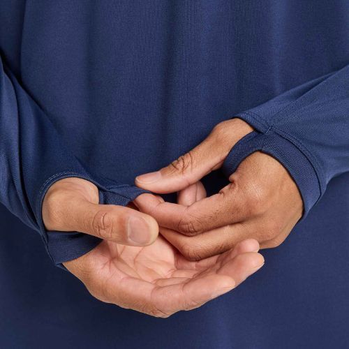 Лонгслів футбольний чоловічий Nike Academy Dri-Fit Drill Top midnight navy/midnight navy/white