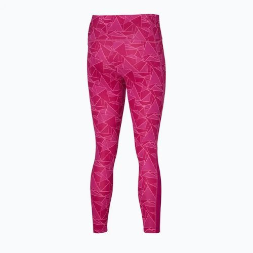Легінси для бігу жіночі Mizuno 7/8 Printed pink peacock