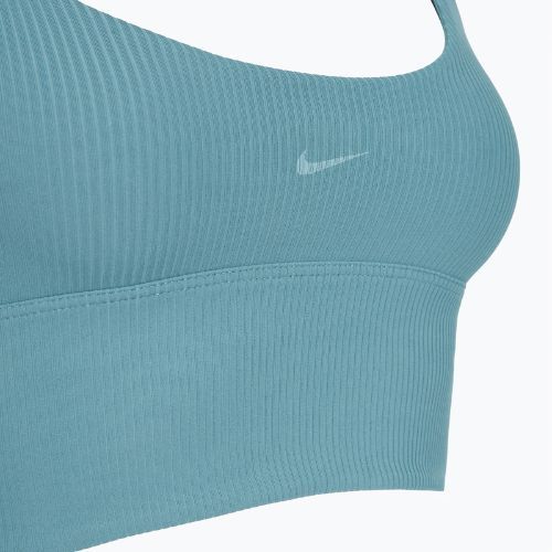 Бюстгальтер для тренувань Nike Zenvy Rib Light Support smokey blue/white