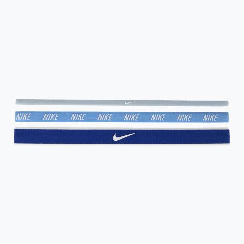 Пов'язки на голову Nike Mixed Width Headband 3 шт light armory blue/university blue/white