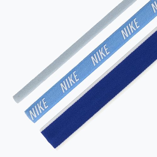 Пов'язки на голову Nike Mixed Width Headband 3 шт light armory blue/university blue/white