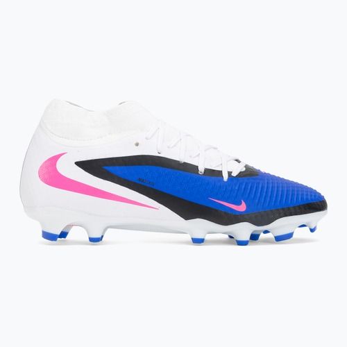 Кросівки футбольні чоловічі Nike Phantom 6 High Academy FG/MG racer blue/white/pink blast