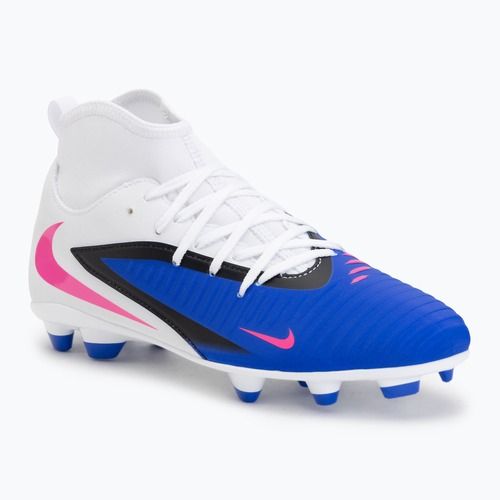 Кросівки футбольні чоловічі Nike Phantom 6 High Club FG/MG racer blue/white/pink blast