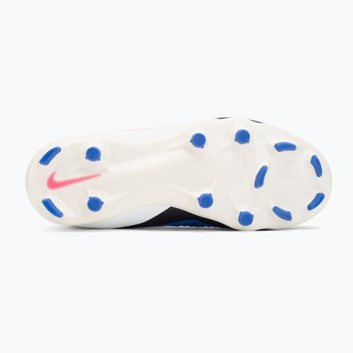 Кросівки футбольні дитячі Nike Jr. Phantom 6 High Academy FG/MG racer blue/white/pink blast