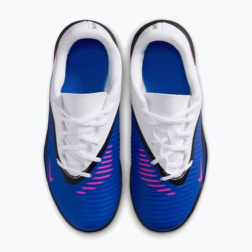 Кросівки футбольні дитячі Nike Jr. Phantom 6 Low Club TF racer blue/white/pink blast