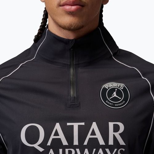 Чоловіча футбольна лонгслівка Nike Paris Saint-Germain Strike Elite SE Aerogami Shell Top black/black/atmosphere grey