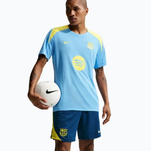 Шорти футбольні чоловічі Nike FC Barcelona Strike SE gym blue/opti yellow/opti yellow