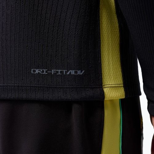 Чоловіча футбольна лонгслівка Brazil Strike Elite Jordan Dri-Fit Drill Top black/yellow pulse/light mint/P109C