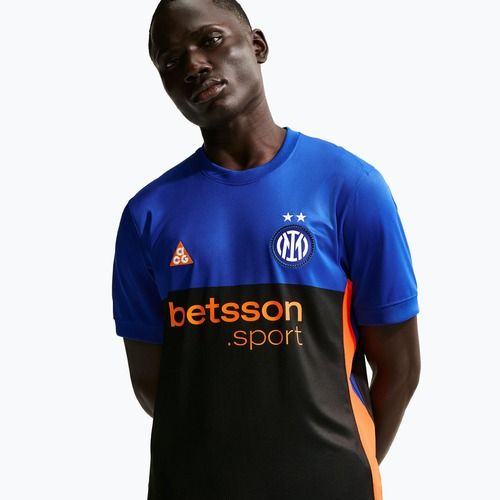 Футболка футбольна чоловіча Nike Inter Milan Stadium SE hyper blue/black/safety orange