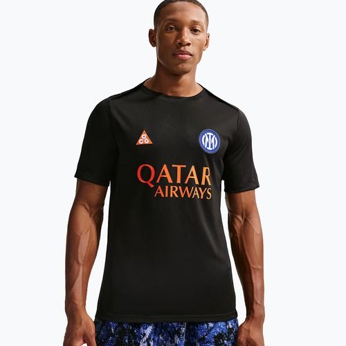 Футболка футбольна чоловіча Nike Inter Milan Academy Pro SE black/safety orange