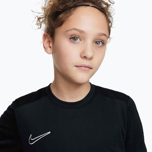 Футболка футбольна дитяча Nike Academy Dri-Fit Jr black/black/white/white