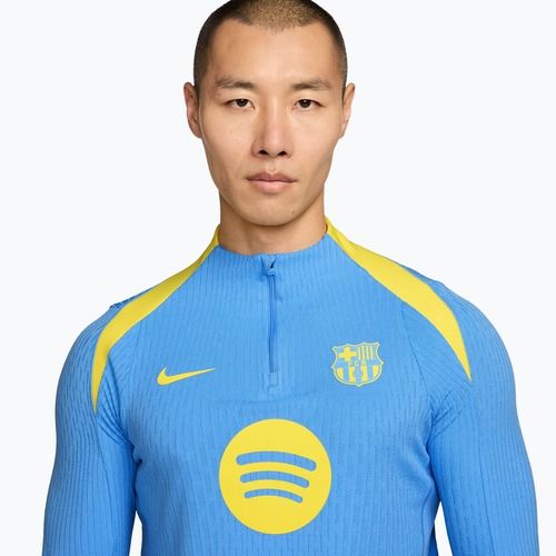 Лонгслів футбольний чоловічий Nike FC Barcelona Strike Elite SE Drill Top university blue/opti yellow/opti yellow