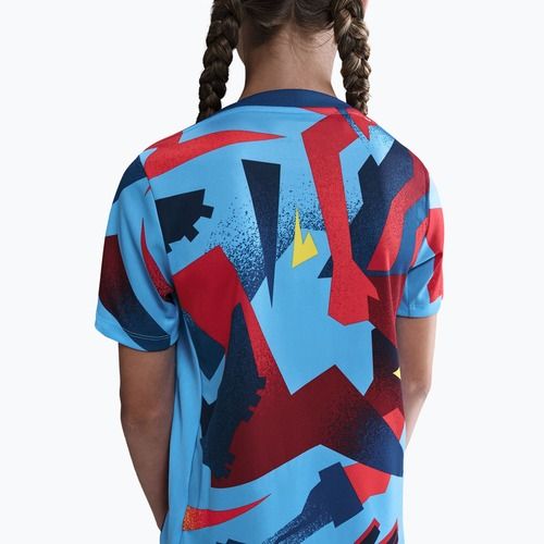 Футболка футбольна дитяча Nike FC Barcelona Academy Pro SE Pre-Match Jr university blue/opti yellow