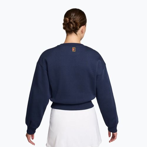 Кофта жіноча Nike Court Collection French Terry Crew Neck midnight navy/sail