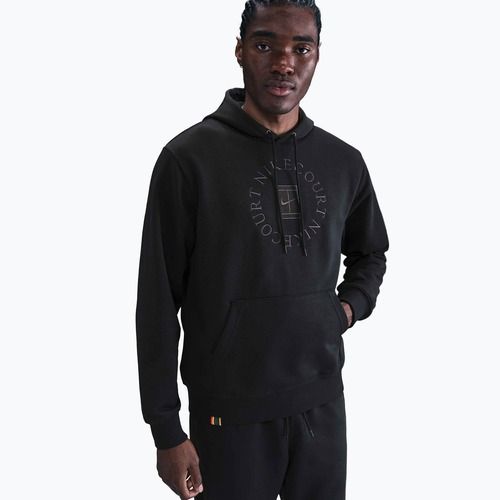 Кофта тенісна чоловіча Nike Court Dri-Fit Heritage French Terry Hoodie black/anthracite